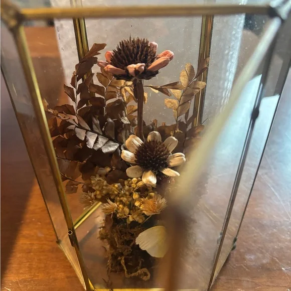 Dried Floral Vintage Chic Gold Case Persevered Flowers So Unique Final Sale